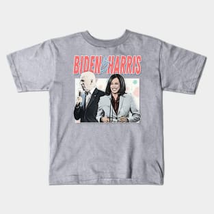 Joe Biden And Kamala Harris / Retro Style Fan Design Kids T-Shirt